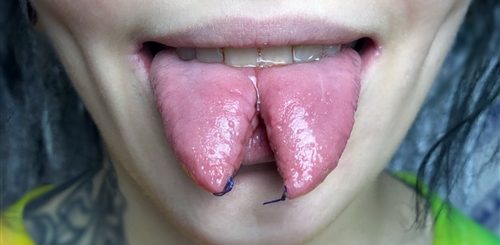 Куни Разрезанным Языком
